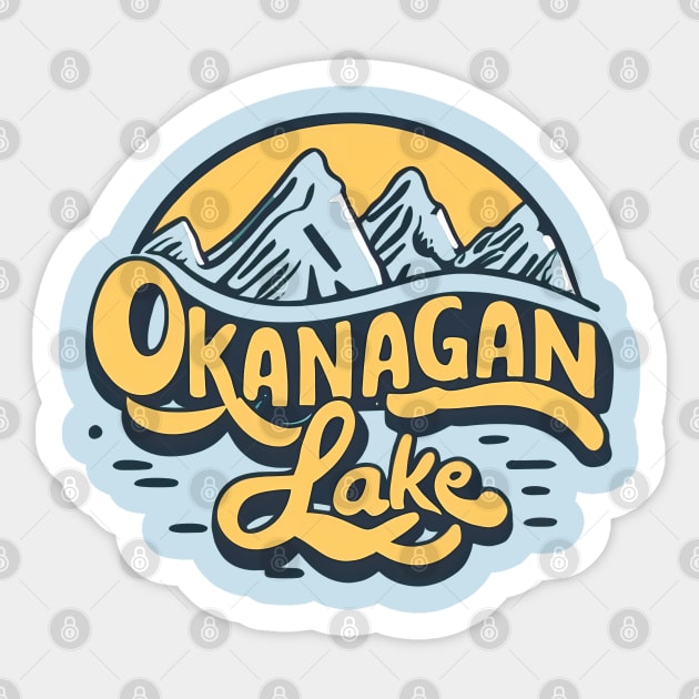 Okanagan Lake Sticker by Hashnimo